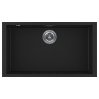 Мойка GRATO 76, ULTRAGRANIT, PM867644-BLM, BLACK, 760х435 мм, Paulmark