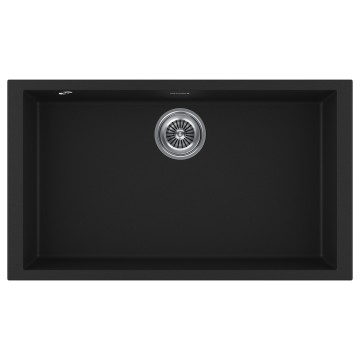 Мойка GRATO 76, ULTRAGRANIT, PM867644-BLM, BLACK, 760х435 мм, Paulmark