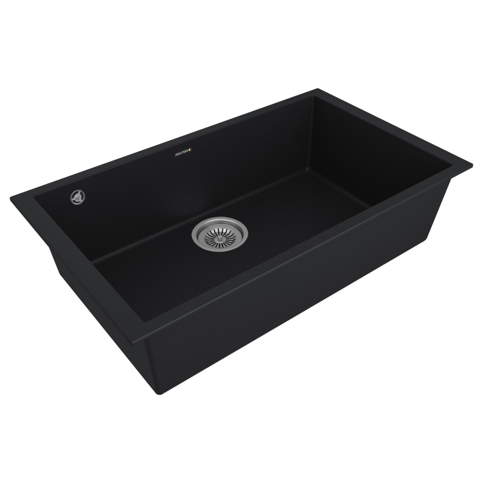 Мойка GRATO 76, ULTRAGRANIT, PM867644-BLM, BLACK, 760х435 мм, Paulmark