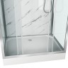 Душевая кабина Niagara Luxe NG-7772QM (120x90х210) низкий поддон(15см),дверь раздвижная,стенки мрамор,4 места