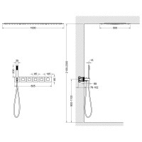 Душевая система встроенная с термостатом Timo Petruma SX-5329/00SM хром