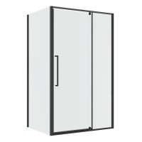 Душевое ограждение Niagara Nova NG-35-11AGR-A80GR-34 (110х80х195) прямоугольник,распашная,графит,стекло прозрачное,2 места