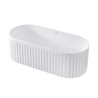 Ванна из искусственного камня Vincea VBT-4S09MW, 1700*750*550, белый мат., слив-перелив в комплекте