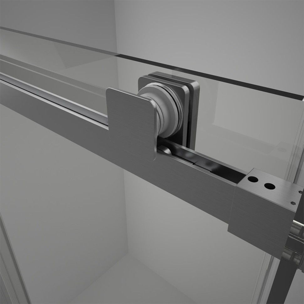 Душевая дверь Veconi Vianno VN-75GR, 1400x2000, графит брашинг, стекло прозрачное