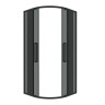 Душевое ограждение Grossman Cosmo 301.K33.02.8080.21.10 (80х80х195) четверть круга,раздвижная,черный матовый,стекло тонированное, 1 место
