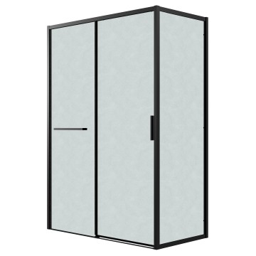 Боковая стенка Grossman Style 200.K33.05.80.21.02 (80х195) черный матовый,стекло шиншилла, 1 место