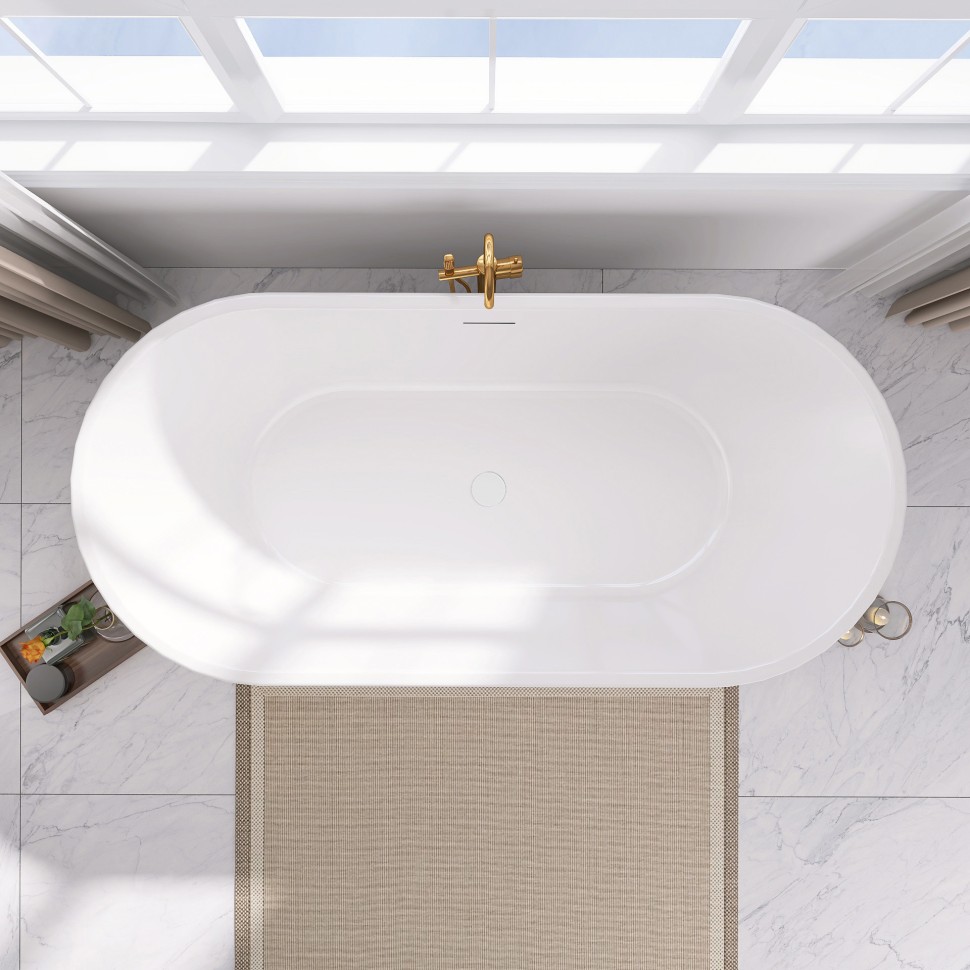 Акриловая ванна ABBER AB9209 белая