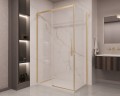 Душевой уголок Стелла (Stella) VSR-1ST1011CLG, 1100*1000, брашированное золото, стекло прозрачное