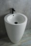 Раковина Gid Nb133 81106 накладная белая 49x49x82