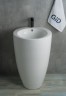 Раковина Gid Nb133 81106 накладная белая 49x49x82