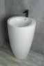 Раковина Gid Nb133 81106 накладная белая 49x49x82