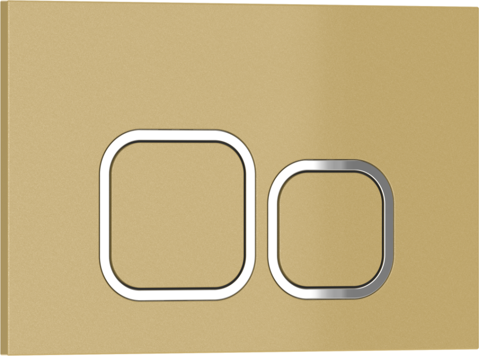 Кнопка смыва IBERICA BLANCA ESTI-Q ABS-пластик, золото глянцевое (IB.B083.006.001)