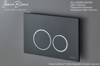 Комплект 2в1 IBERICA BLANCA инсталляция SILENCIO MINI, кнопка смыва ESTI-O черный матовый (IB.001M.822)