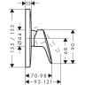 Смеситель для душа Hansgrohe Logis хром (71605000)