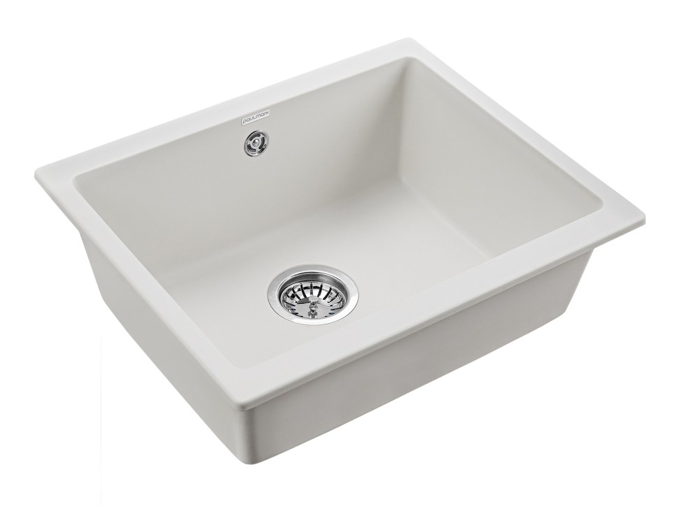 Мойка GERA 60, IT-GRANIT, PM205546-WH, белый, 555х460, подст. мон. Paulmark