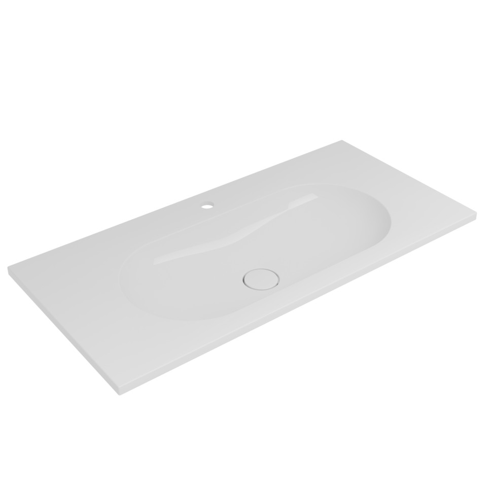 Раковина VCB-4H100W, гелькоут, цвет белый