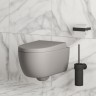 Унитаз Abner 103T20301R (545*360*330) МАТОВЫЙ СЕРЫЙ подвесной БЕЗОБОДКОВЫЙ, 1 место