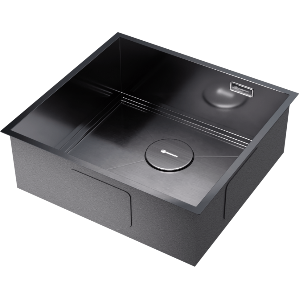 Кухонная мойка Omoikiri Kasen 48-26-INT-GM нерж. сталь/вороненая сталь