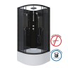 Душевая кабина Niagara Classic NG-6508-14BKT (90х90х210) высокий поддон(40см),черный,стекло тонированное,4 места