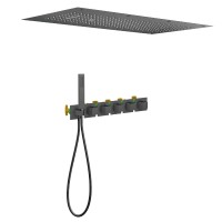 Душевая система встроенная с термостатом Timo Petruma SX-5329/03SM черный