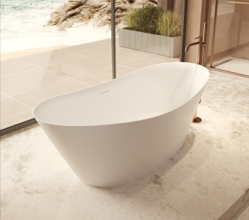 Ванна Солид Серфейс (Solid Surface) Vincea VBT-4S08MW, 1700*780*620, белый матовый, щелевой перелив