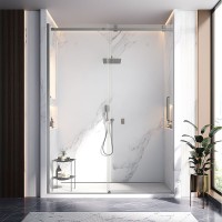 Душевая дверь Veconi Vianno VN-75GR, 1500x2000, графит брашинг, стекло прозрачное