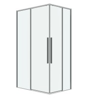 Душевое ограждение Grossman Galaxy 1/2.K33.01.11.10.00-1/2.K33.01.70.10.00 (110х70х195) раздвижная,хром,стекло прозрачное,2 места