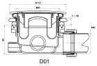 Сифон для душевых поддонов RGW Velplex QYD-01 бронза