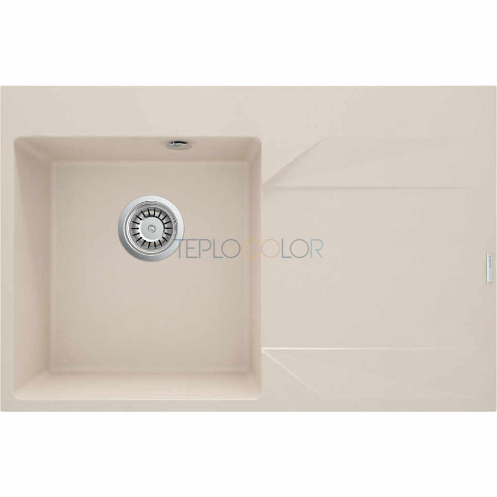 Гранитная мойка, 1-чаша с осушкой - правый