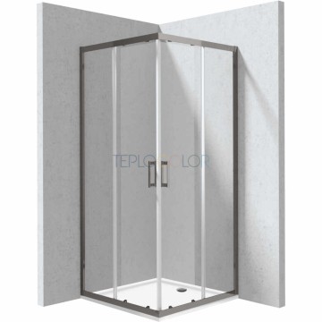 Душевая кабина, с поддоном, квадратная - 90x90 см