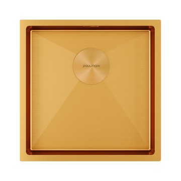 Мойка нерж. сталь NEXT 44 UNI, PM214444-BG, брашированное золото,440х440мм, Paulmark 1,2мм