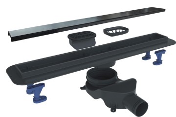Душевой лоток BELBAGNO LUCE 90 см, BB-LD-LUCE-90-NERO