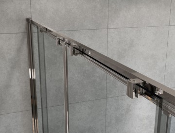 Душевой уголок Гарда (Garda) VSR-1G28018CL, 1800*800, хром, стекло прозрачное