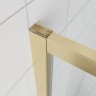 Душевой угол Veconi Ottimo P20SP G, 1100х700х1900 золото брашинг, стекло матовое