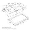 Мойка нерж. сталь GERBERG 78/2 UNI, PM237844-BS, брашированная нерж.сталь, 780х440мм, Paulmark