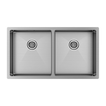 Мойка нерж. сталь GERBERG 78/2 UNI, PM237844-BS, брашированная нерж.сталь, 780х440мм, Paulmark