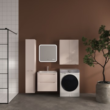 Тумба подвесная STYLE LINE "Марелла 60" (2 ящ.) Люкс Плюс антискрейтч карамель под раковину Марелла Люкс 600х400