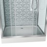 Душевая кабина Niagara Luxe NG-7772QW (120x90х210) низкий поддон(15см),дверь раздвижная,стенки серебро,4 места