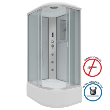 Душевая кабина Niagara Classic NG-2310-14LF (120х80х215) высокий поддон(40см),стекло матовое,4 места