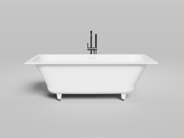 Ванна встраиваемая ORLANDA AXIS KIT 170x75 покраска по RAL полностью S-Sense Глянцевое