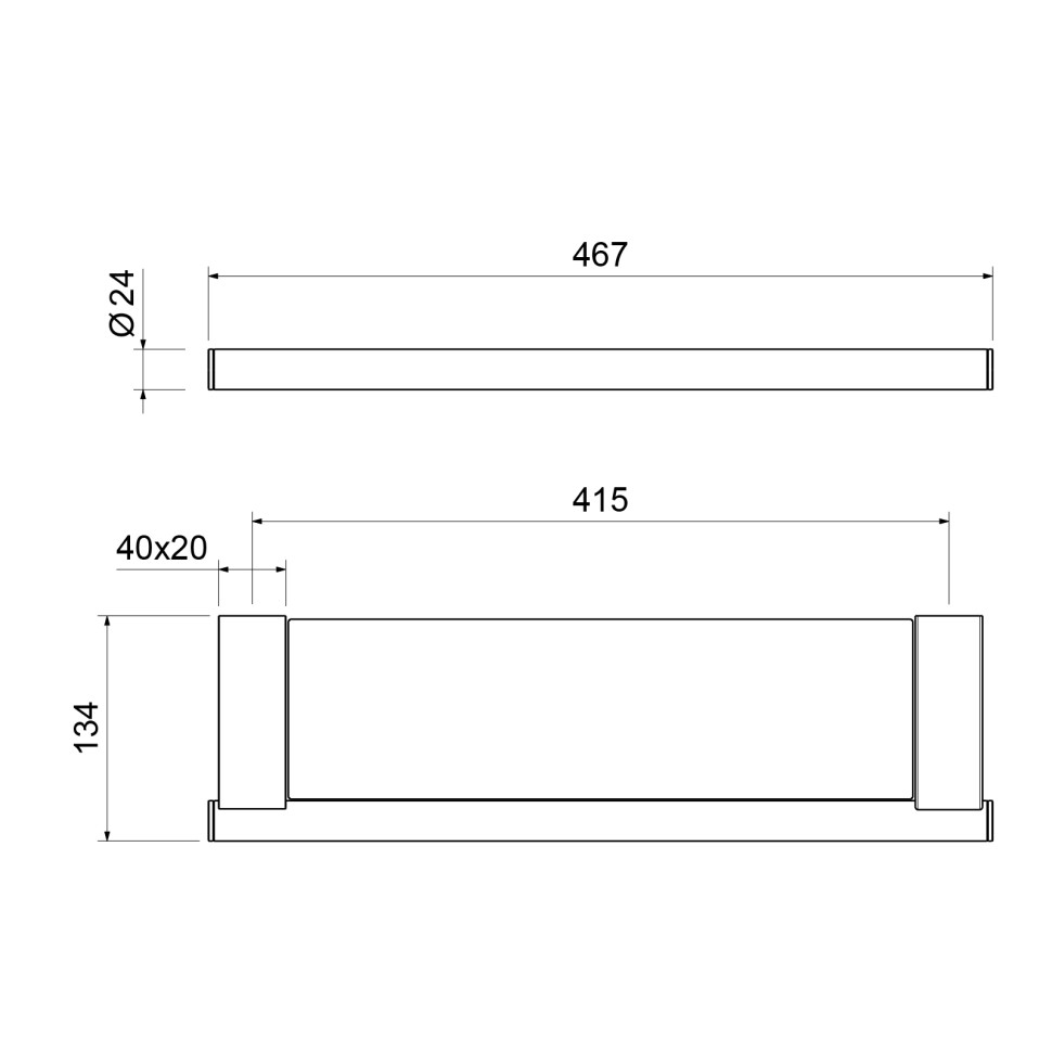 Полка в ванную стеклянная Timo Luiro 18572/17 золото матовое
