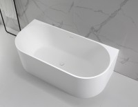 Ванна из искусственного камня Vincea VBT-4S07-1700MW, 1700*800*550, белый мат., слив-перелив в комплекте