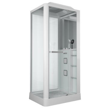 Душевая кабина Grossman Alba GR122 (80x100x225) дверь распашная,3 места