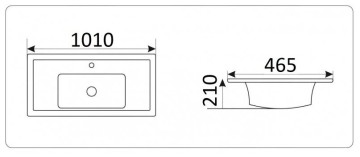 Раковина Ceramalux N NYJ840-100