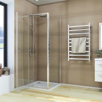 Душевой угол Veconi Rovigo RV-026, 900х1000х1950, хром, стекло прозрачное