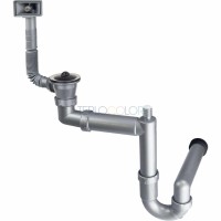 Сифон для стальной мойки, 1-функция - слив 2"
