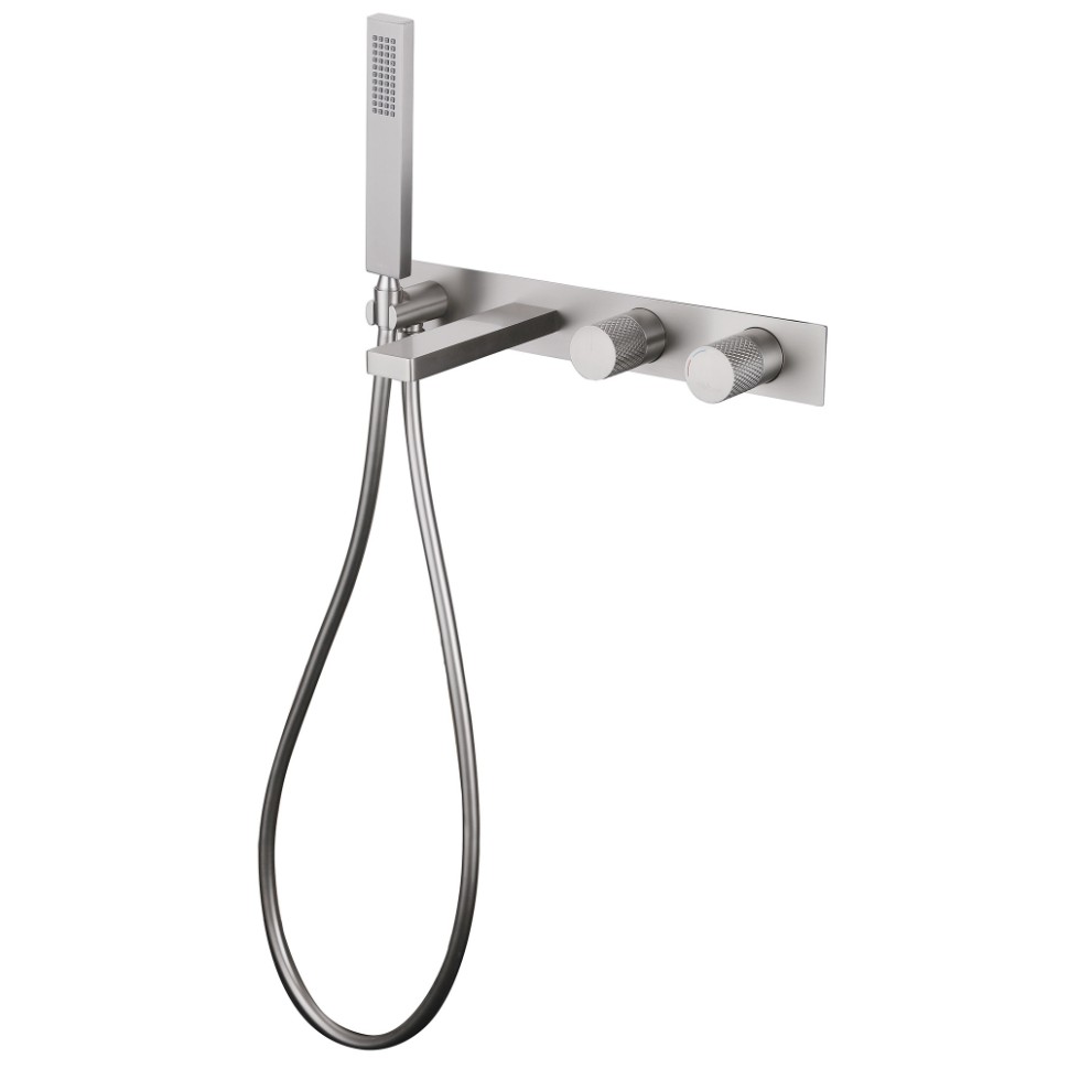 Смеситель ABBER Rund AF8730SP для ванны скрытого монтажа, сатин