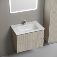 Тумба подвесная SANCOS Snob R 690х445х500, c двумя ящиками оснащенными доводчиками, Beige Soft , арт.SNR70CE