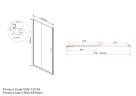 Душевая дверь Garda VDS-1G135CLGM, 1350, вороненая сталь, стекло прозрачное