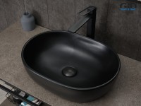Раковина Gid Bm9026b 53370 накладная черная матовая 48x35x13.5